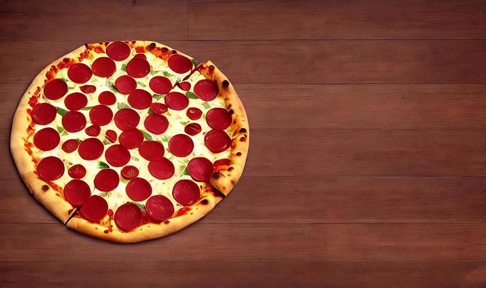 Pizza. Traditional Italian cuisine fast food. photo