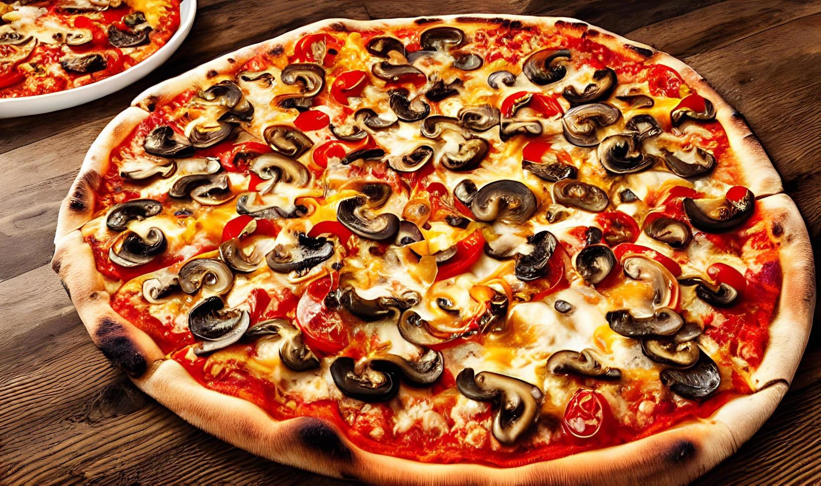 Pizza. Traditional Italian cuisine fast food. photo