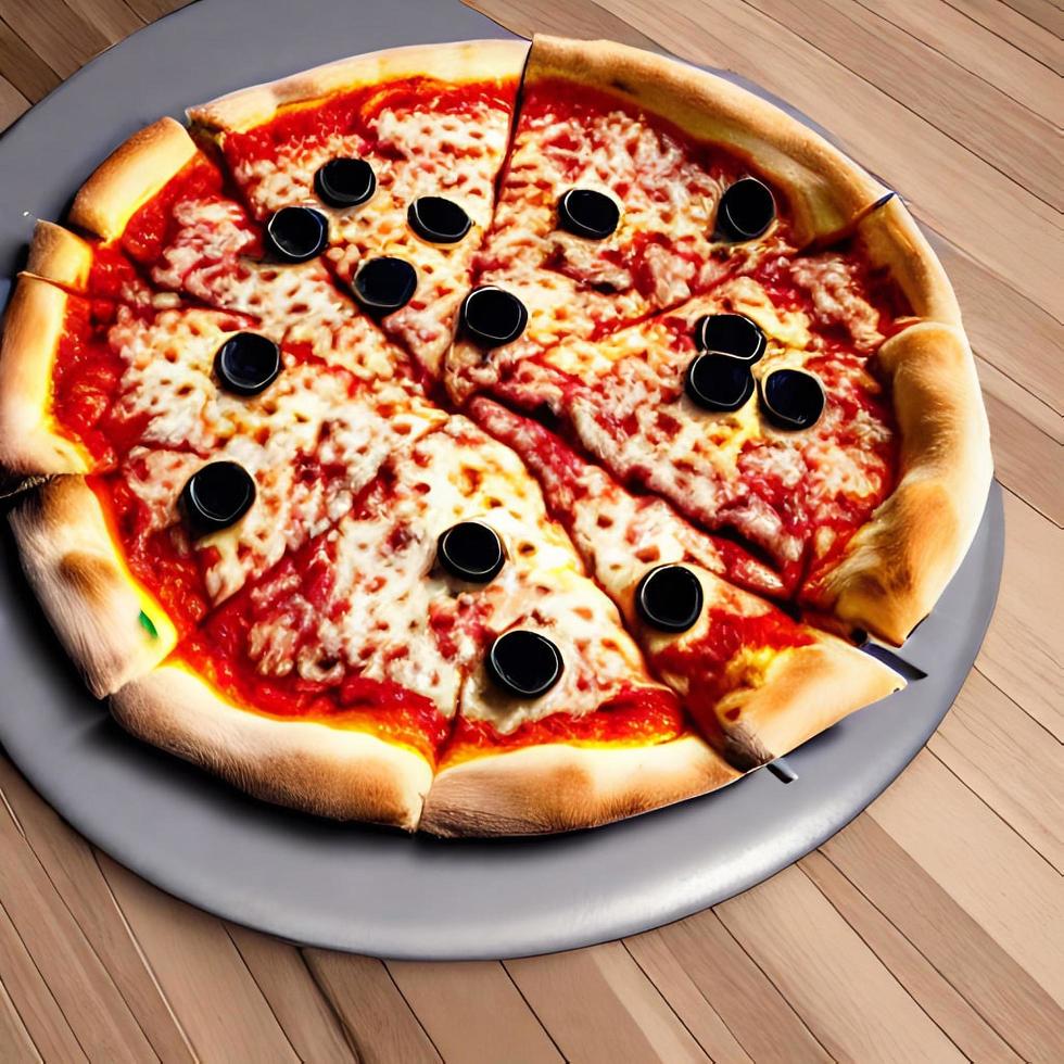 Pizza. Traditional Italian cuisine fast food. photo