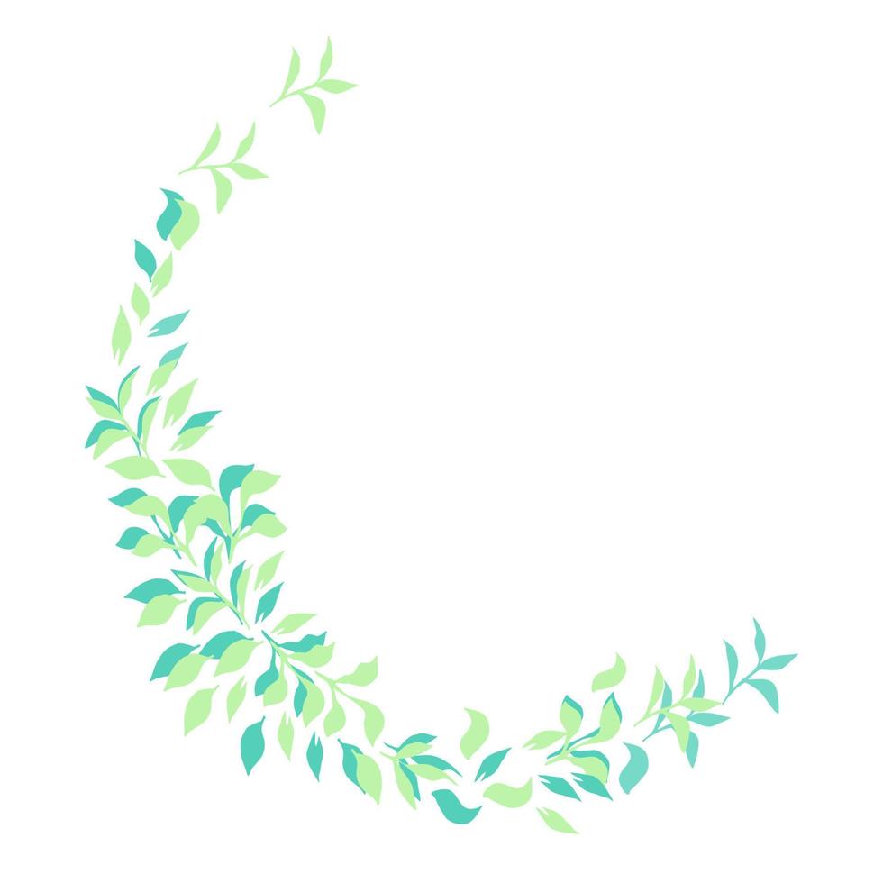 Very sweet floral wreath isolated on white background. Beautiful template for banner, postcard, invitation and etc. vector