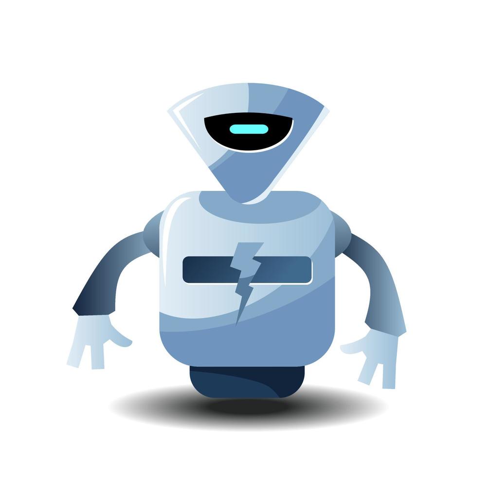 inteligencia artificial. bot de chat para soporte virtual. ayuda. robot de charla asistente de mensajería en línea en los sitios. servicio de soporte de voz. vector