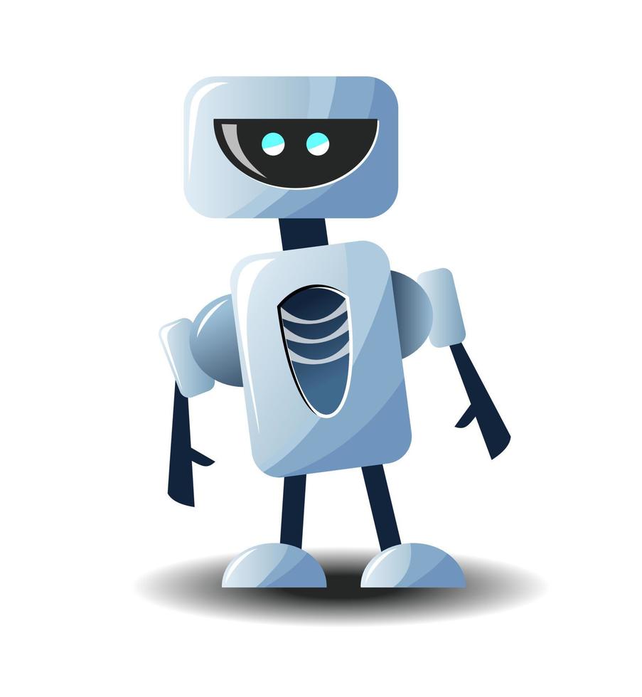 Artificial intelligence. Funny robot. Chat bot for virtual assistance.  Chatter bot. Online messenger assistant on sites. Voice support service.  Character for kids. 14303182 Vector Art at Vecteezy