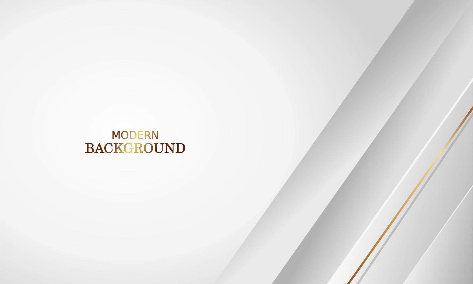 white luxury premium background and gold line. vector