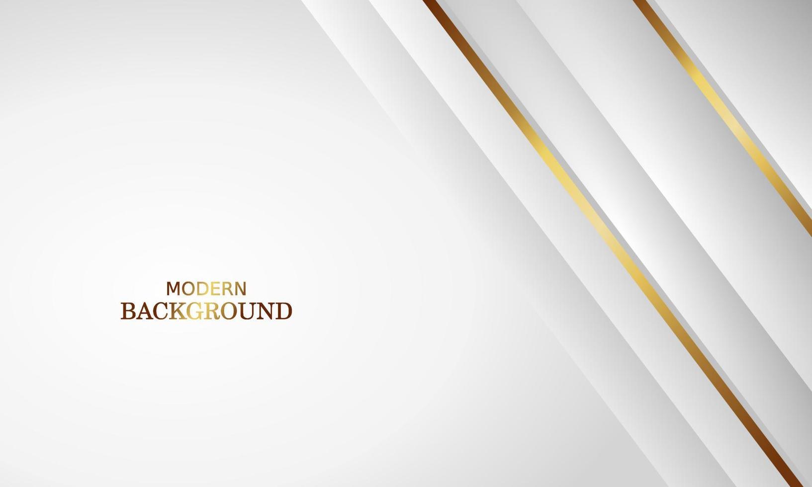 white luxury premium background and gold line. vector