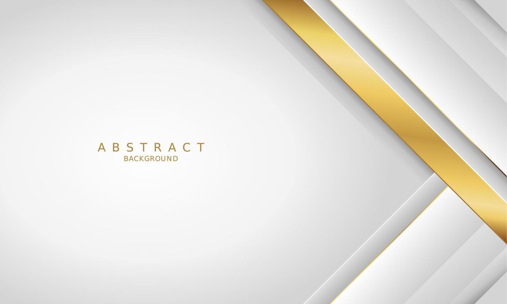 white luxury premium background and gold line. vector