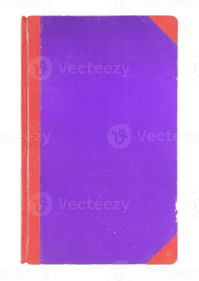 blue book cover isolated on a white background photo