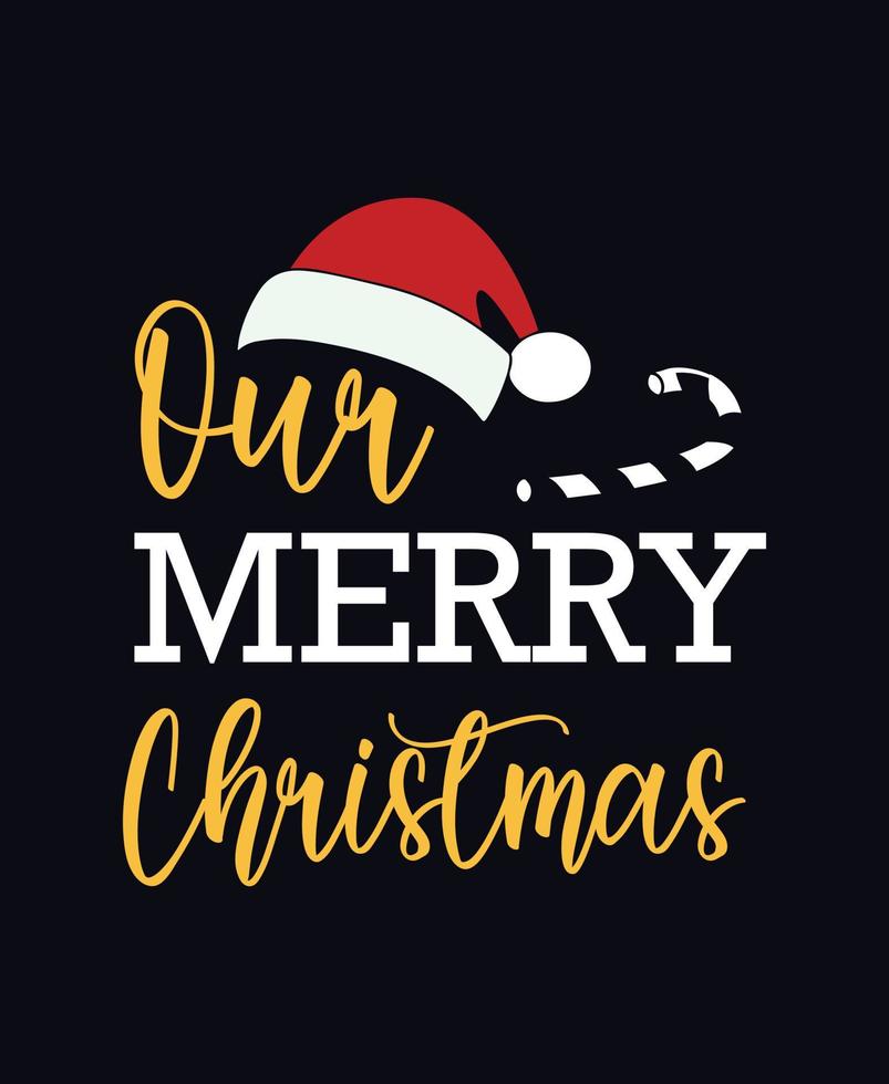 Merry Christmas t shirt template design. vector