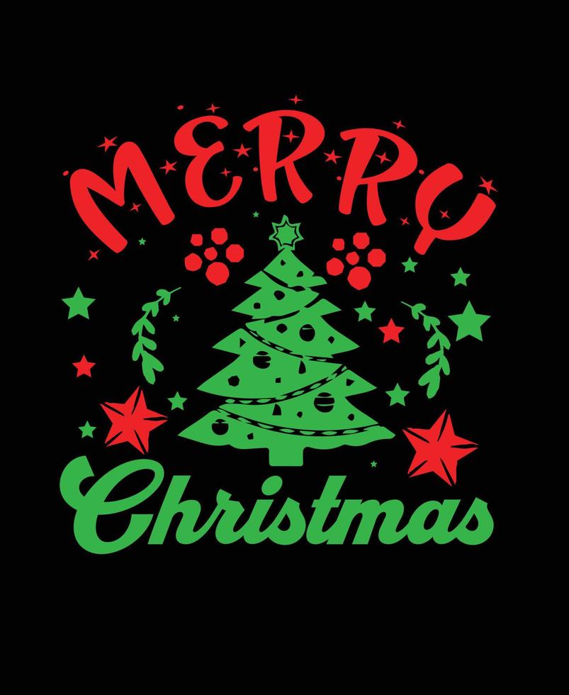 Merry Christmas t shirt template design. vector