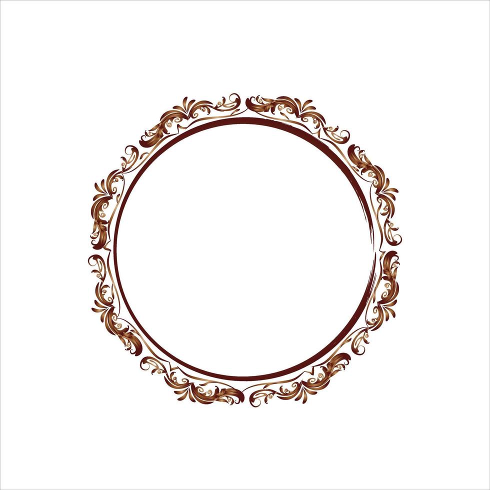 Round frame vector design.