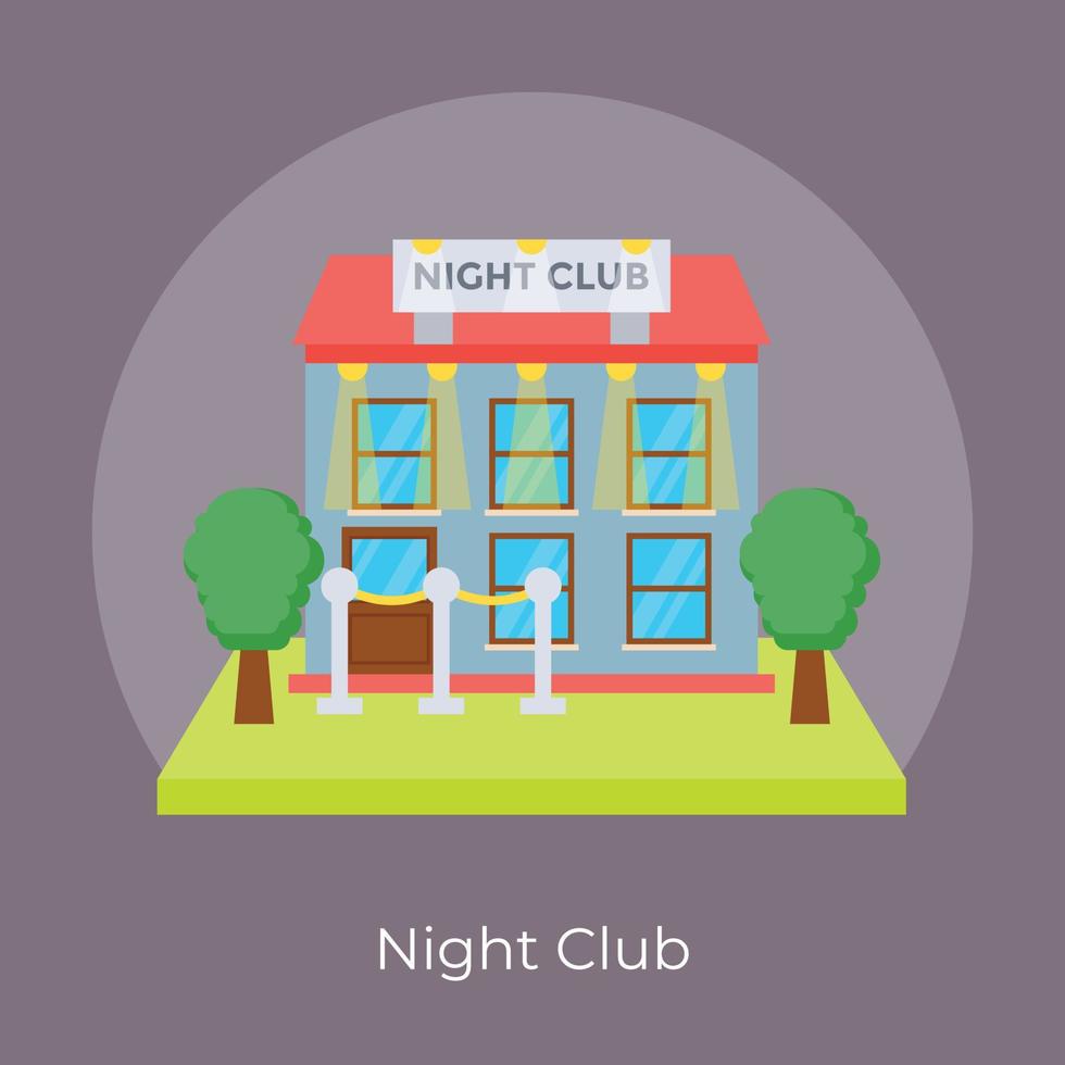 Trendy Night Club vector