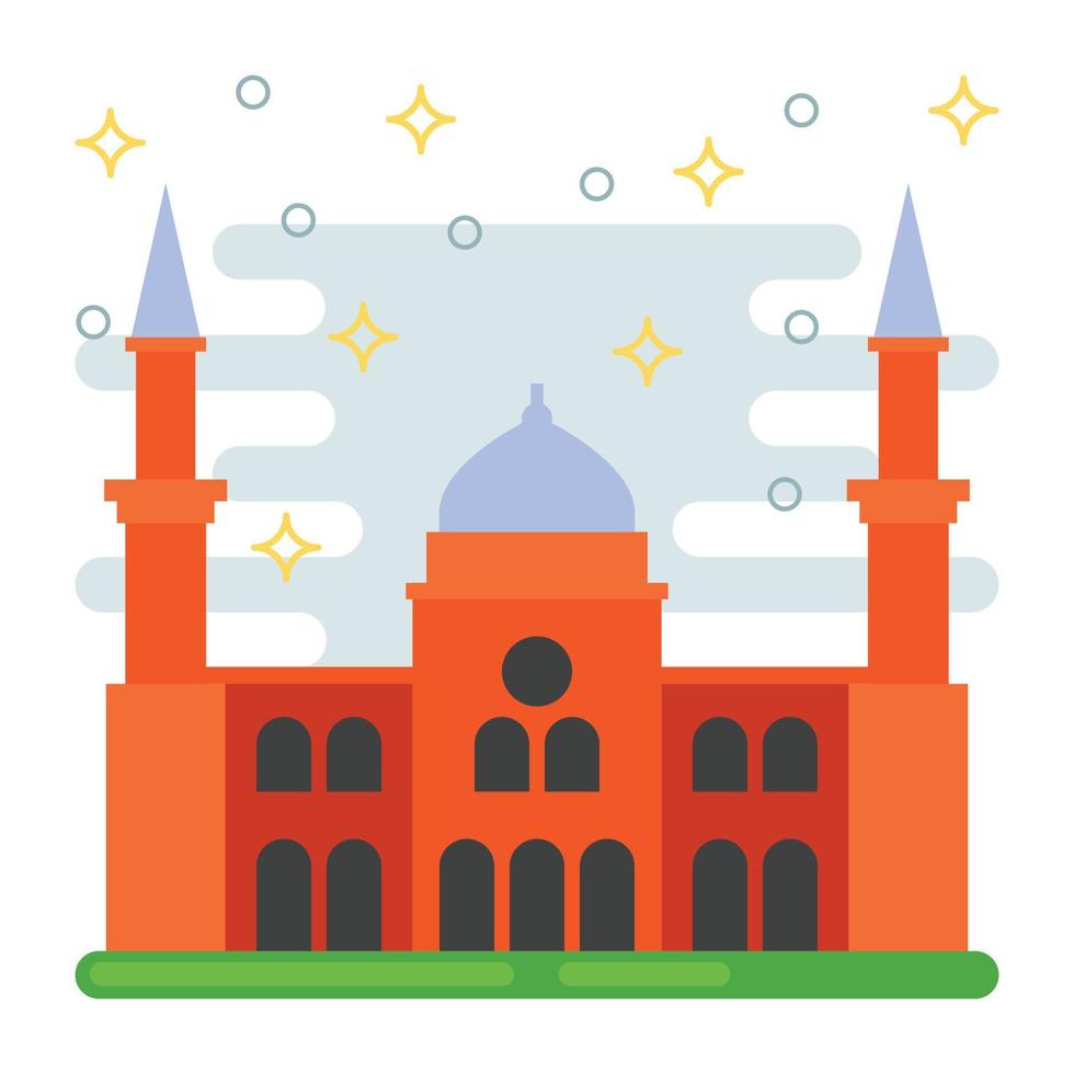 Trendy Mosque Concepts vector