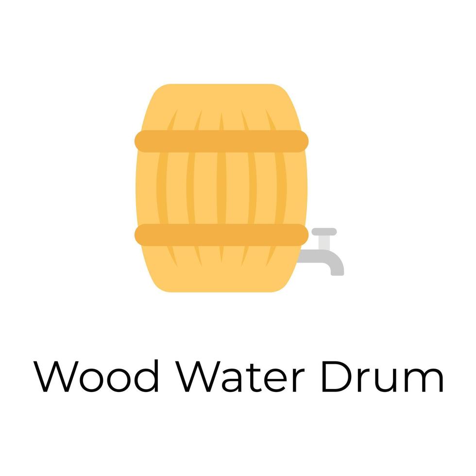 Trendy Water Drum vector
