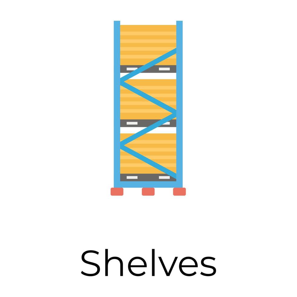 Trendy Shelves Concepts vector