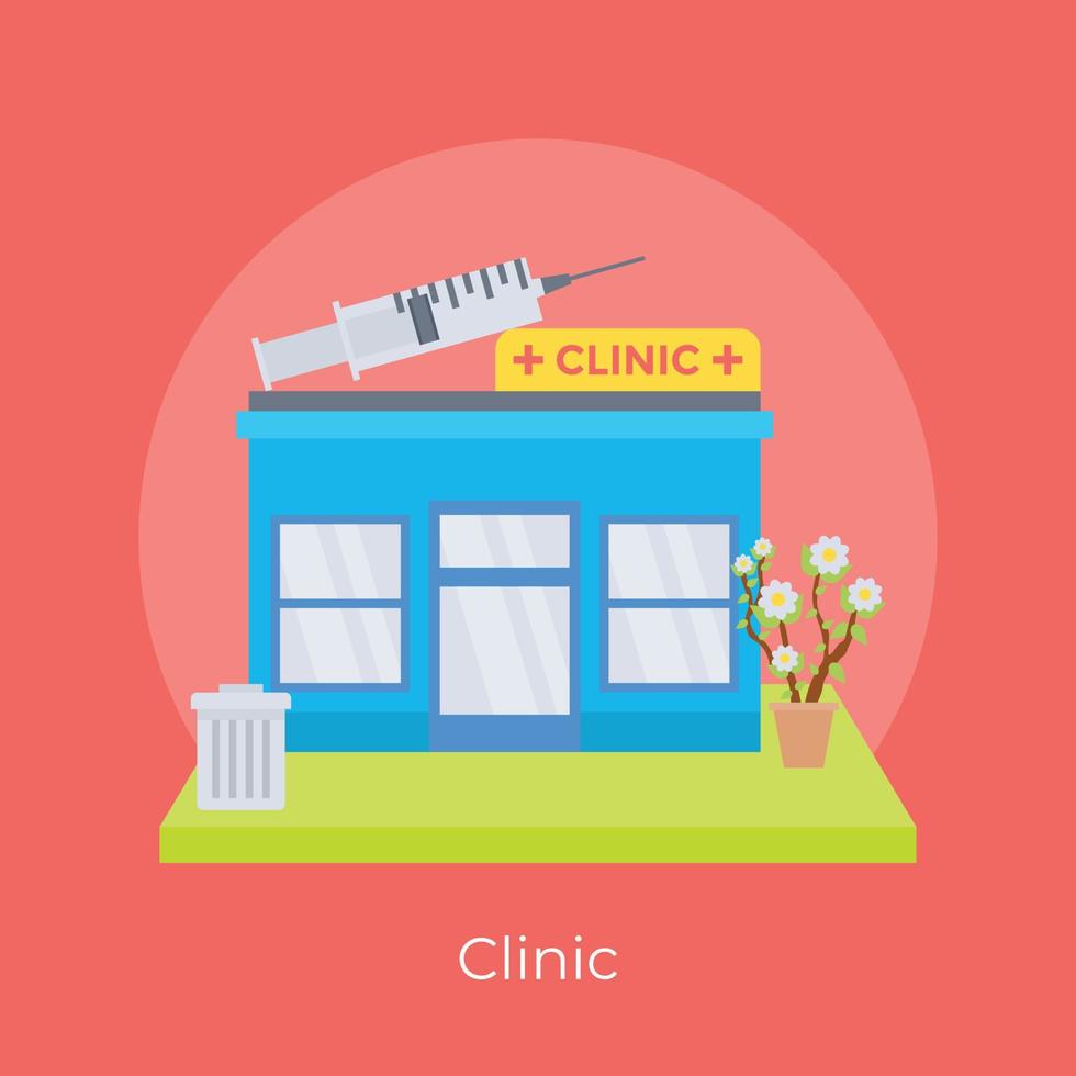 Trendy Clinic Concepts vector