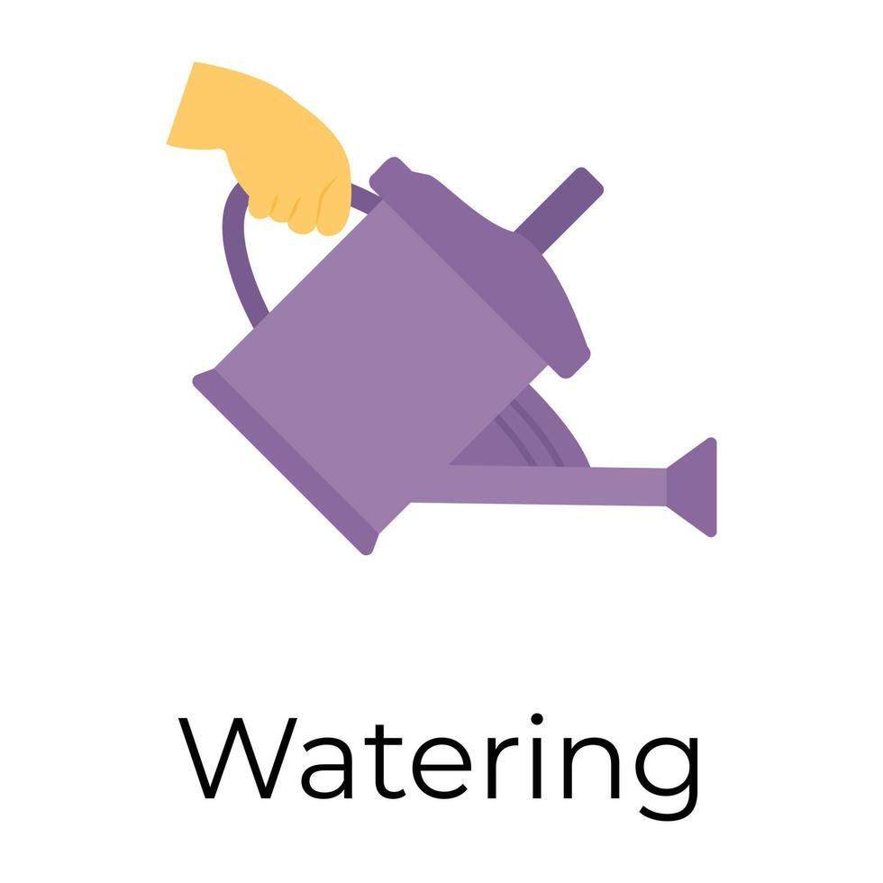 Trendy Watering Concepts vector