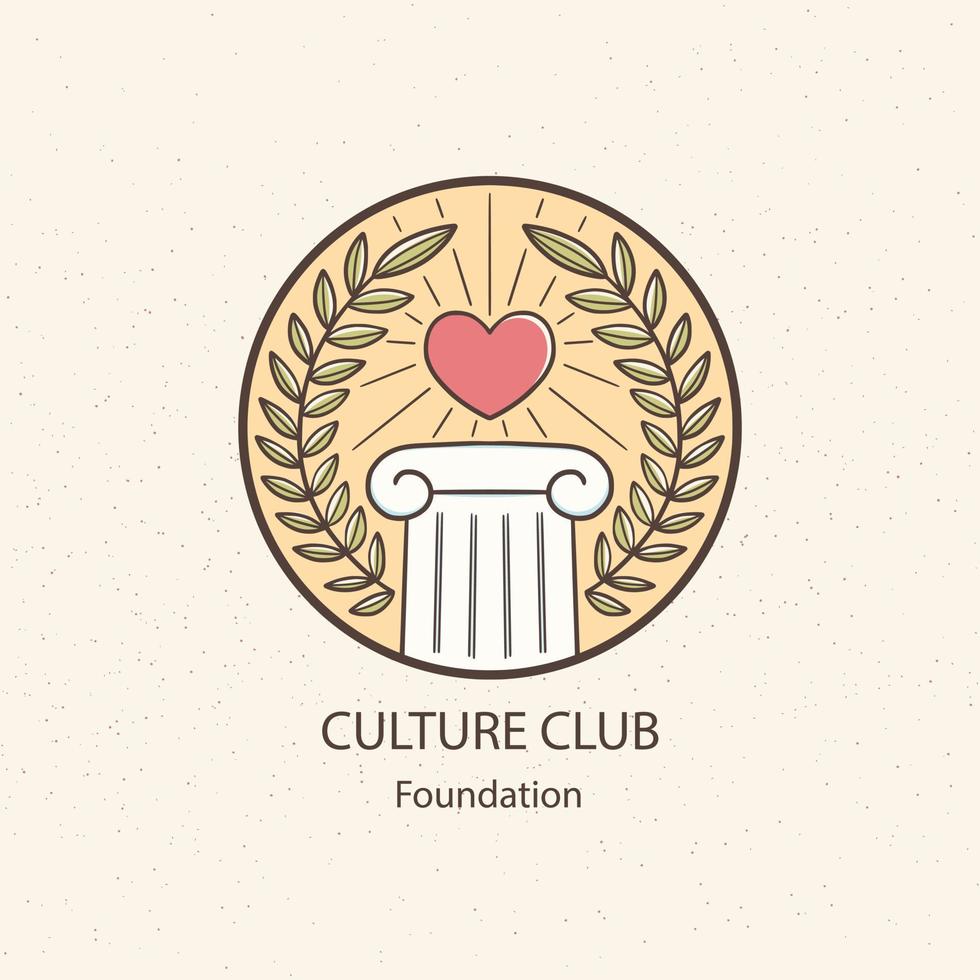 gradient culture logo template design vector