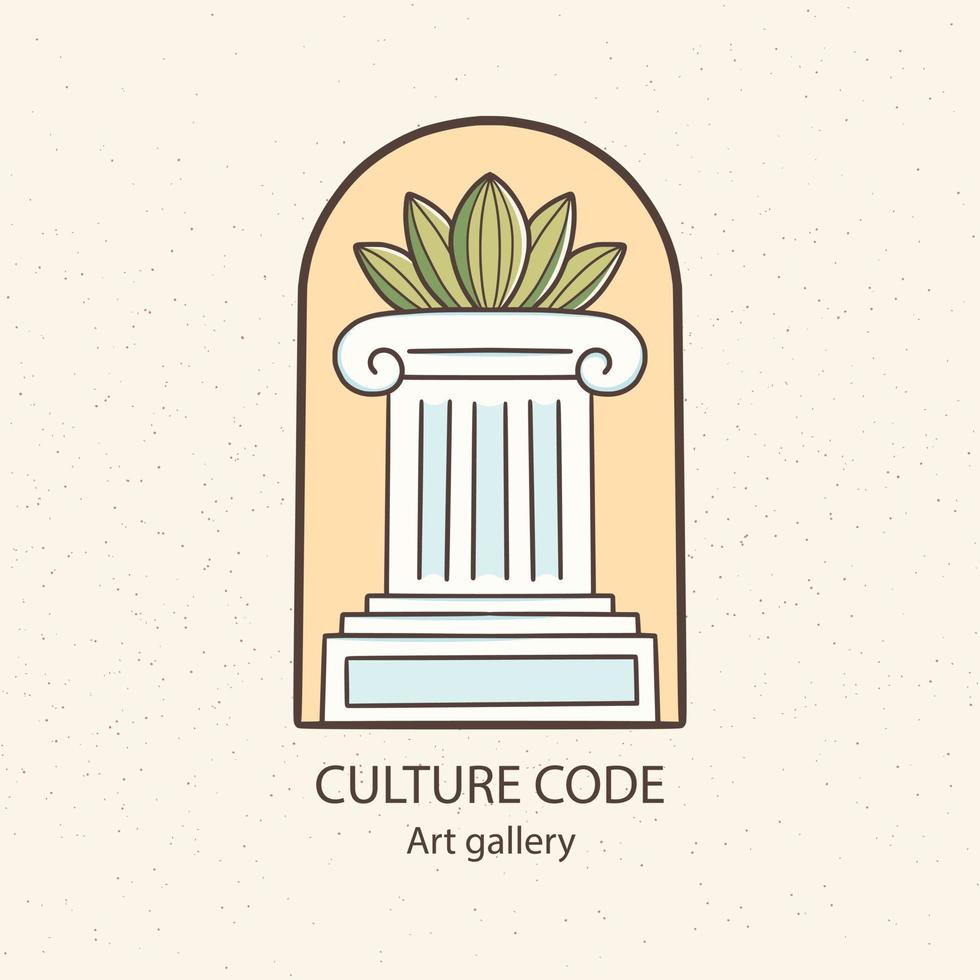 gradient culture logo template design vector
