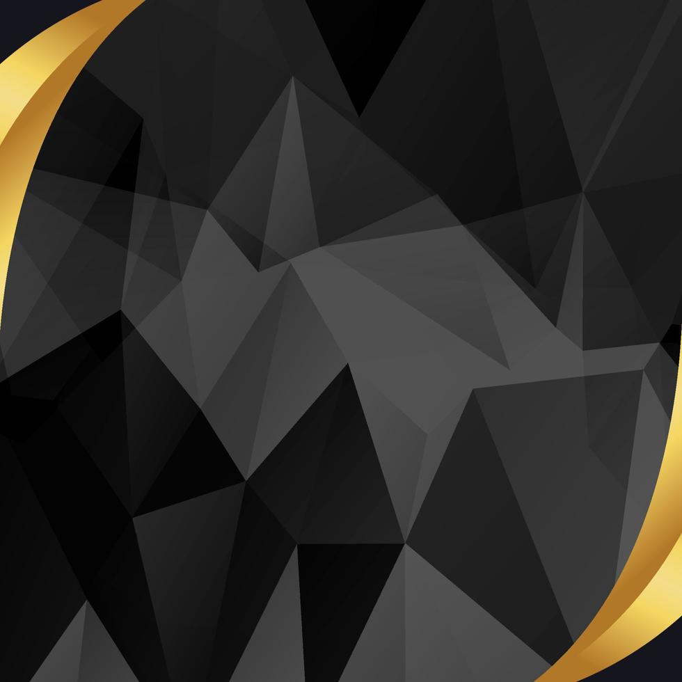 black gold color luxury diamond pattern background vector