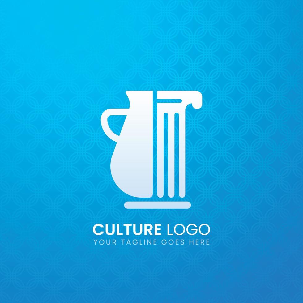 gradient culture logo template design vector