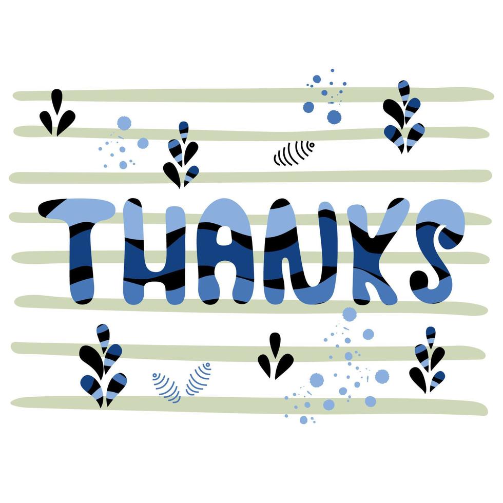 Thanks vector quote