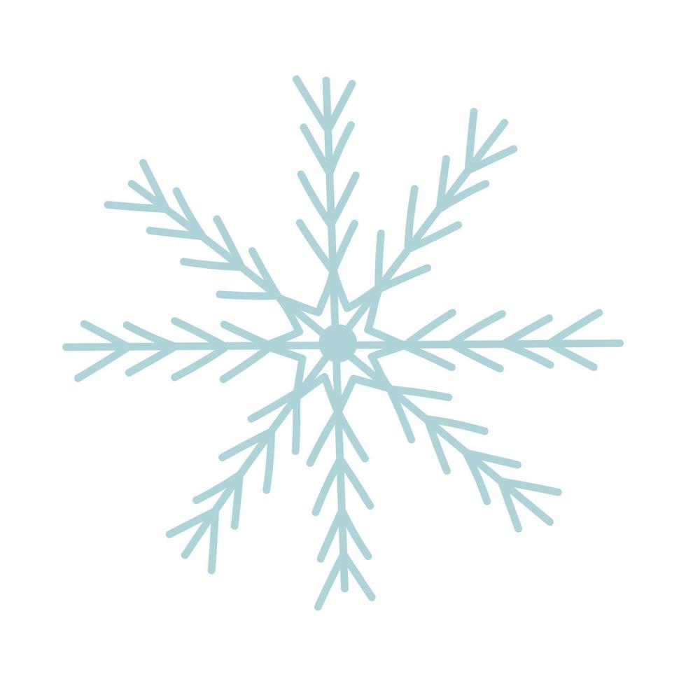 Snowflake icon. Winter symbol. vector