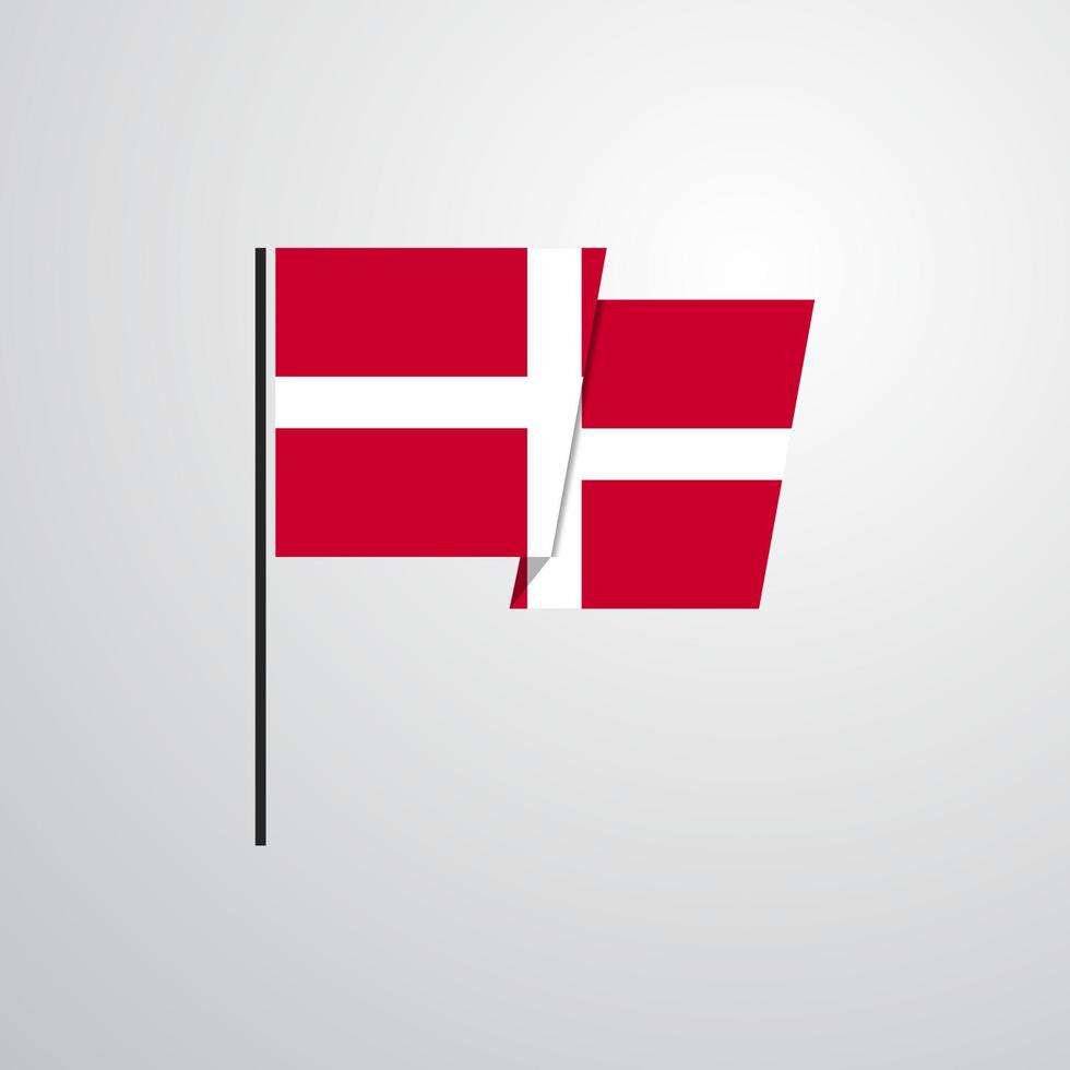 Sovereign Military order of Malta waving Flag design vector