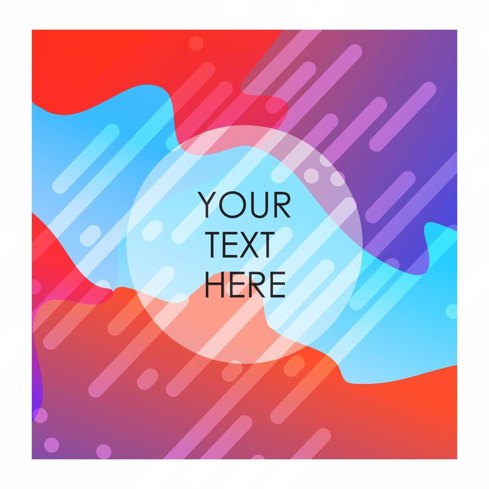 Colorful background with typography design vector