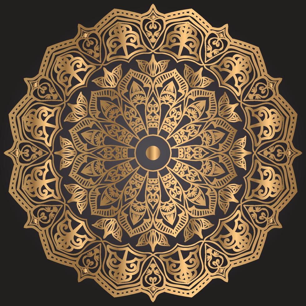Luxury ornamental mandala design background template vector
