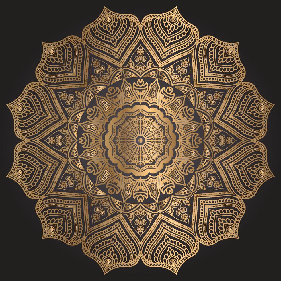Luxury ornamental mandala design background template vector