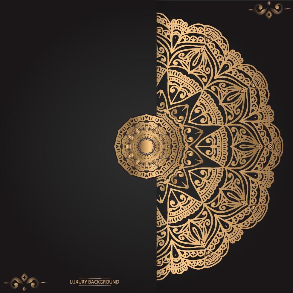 Luxury ornamental mandala design background template vector