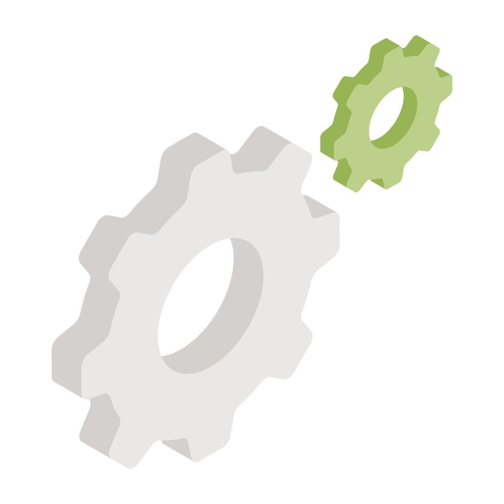 Creative design icon of setting vector