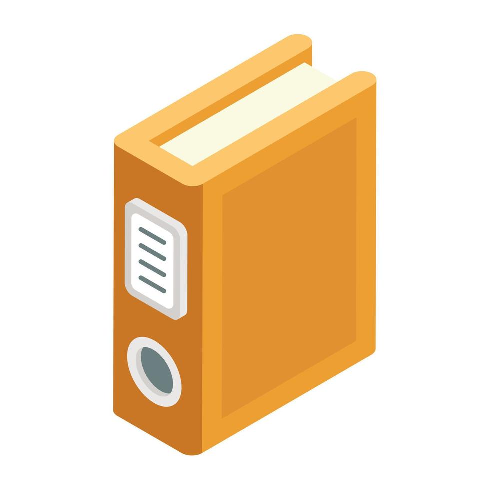 An icon design of binder vector