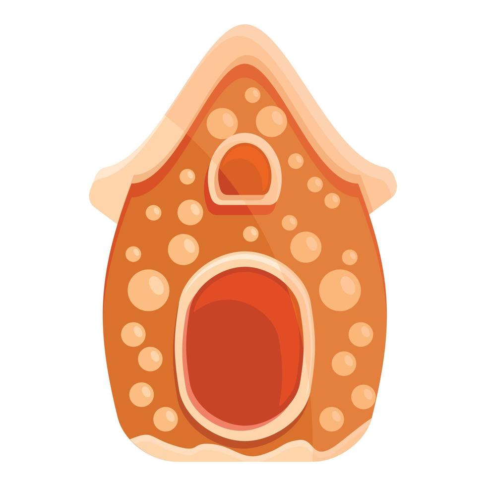 icono de pan de jengibre de caramelo, estilo de dibujos animados vector