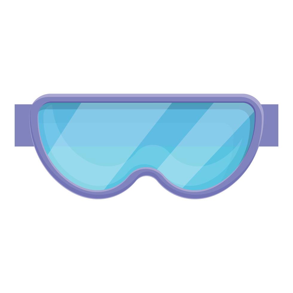 Swimming goggles icon, cartoon style vector