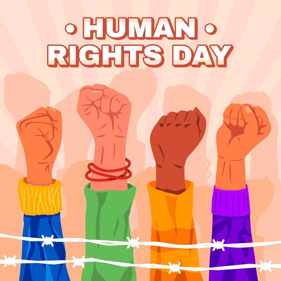 International Human Rights Day Background vector