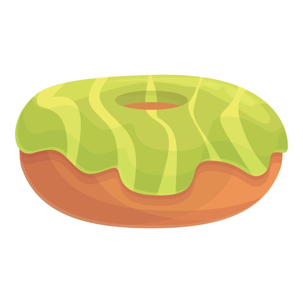 vector de dibujos animados de icono de donut. rosquilla de azúcar