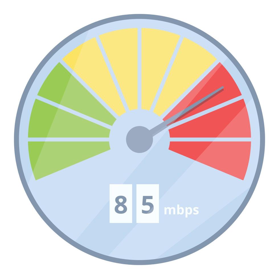 icono de negocio de velocidad de Internet, estilo de dibujos animados vector