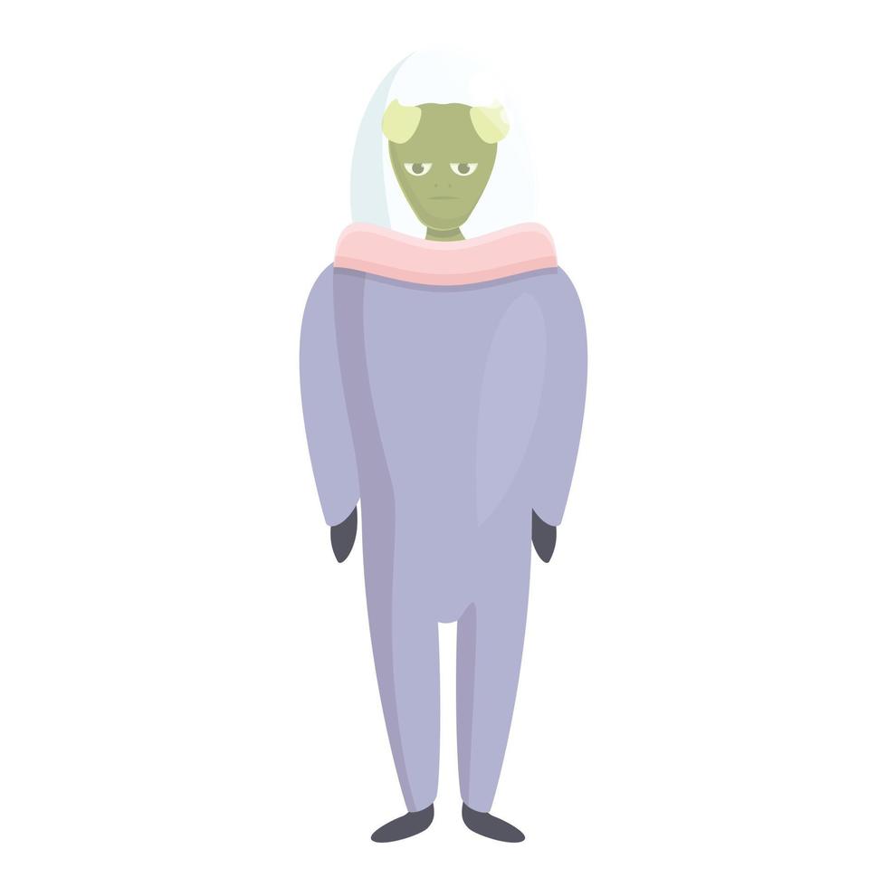 Spaceship alien icon cartoon vector. Space cute vector