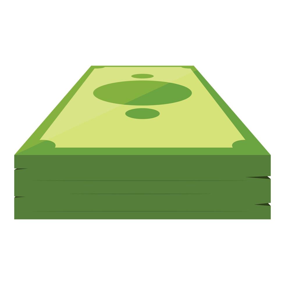 Bank cash dollar icon, cartoon style vector