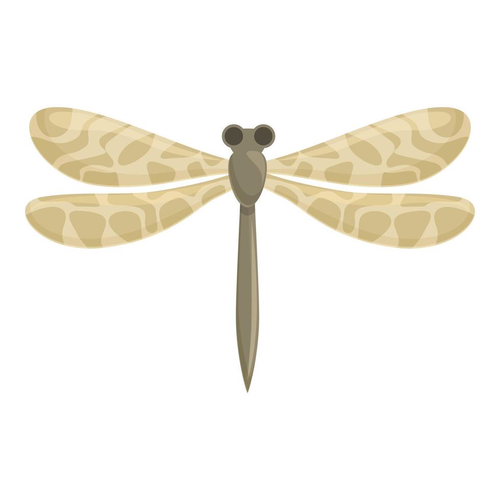 vector de dibujos animados de icono de libélula de bosque. bicho insecto