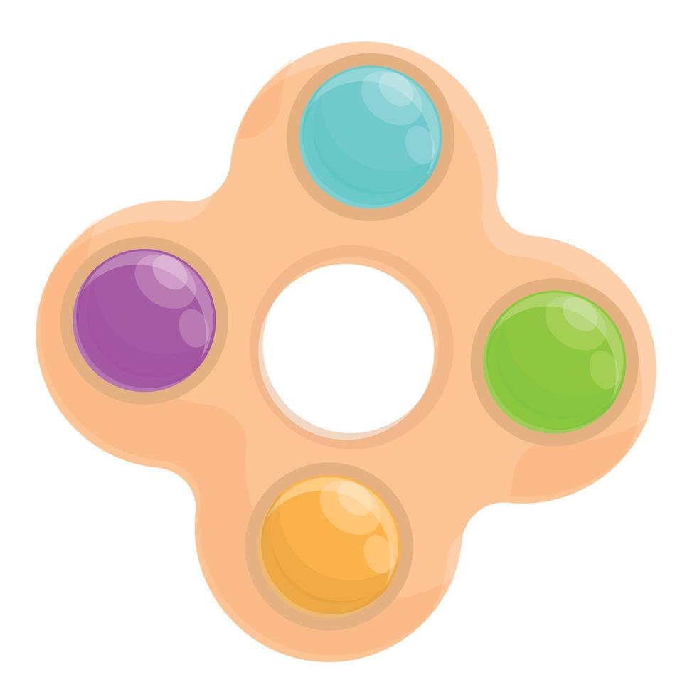 Sensory popit toy icon cartoon vector. Fidget pop vector