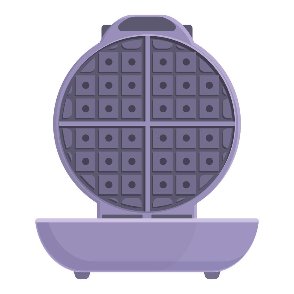Dessert waffle maker icon cartoon vector. Machine cooker vector