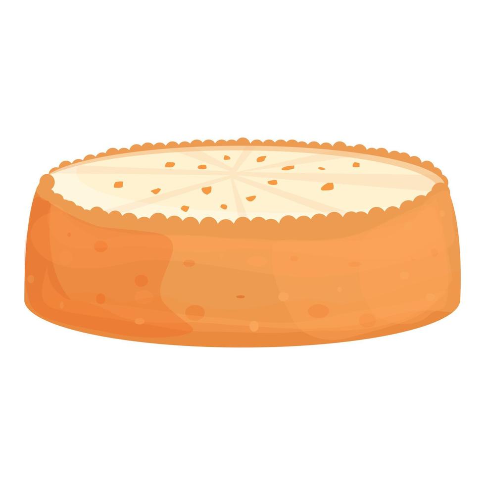 vector de dibujos animados de icono de tarta de queso. tarta de queso