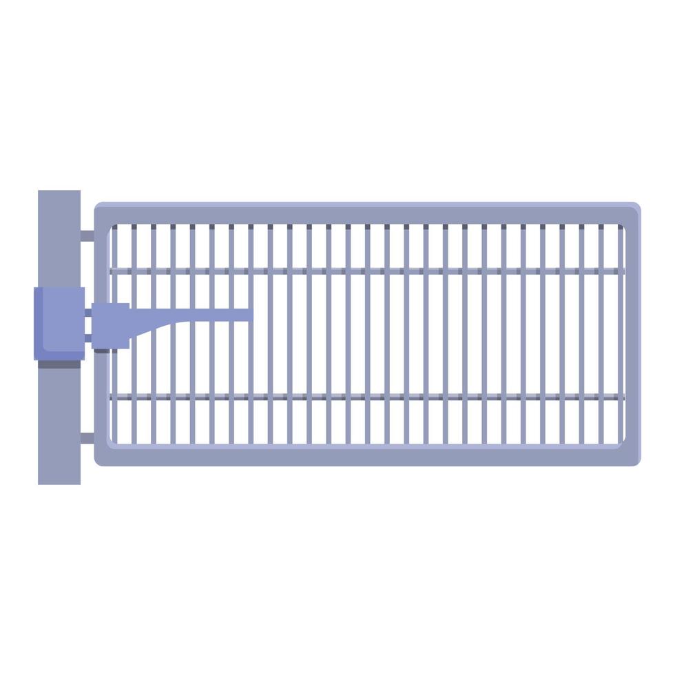 Smart gate technology icon, cartoon and flat style vector
