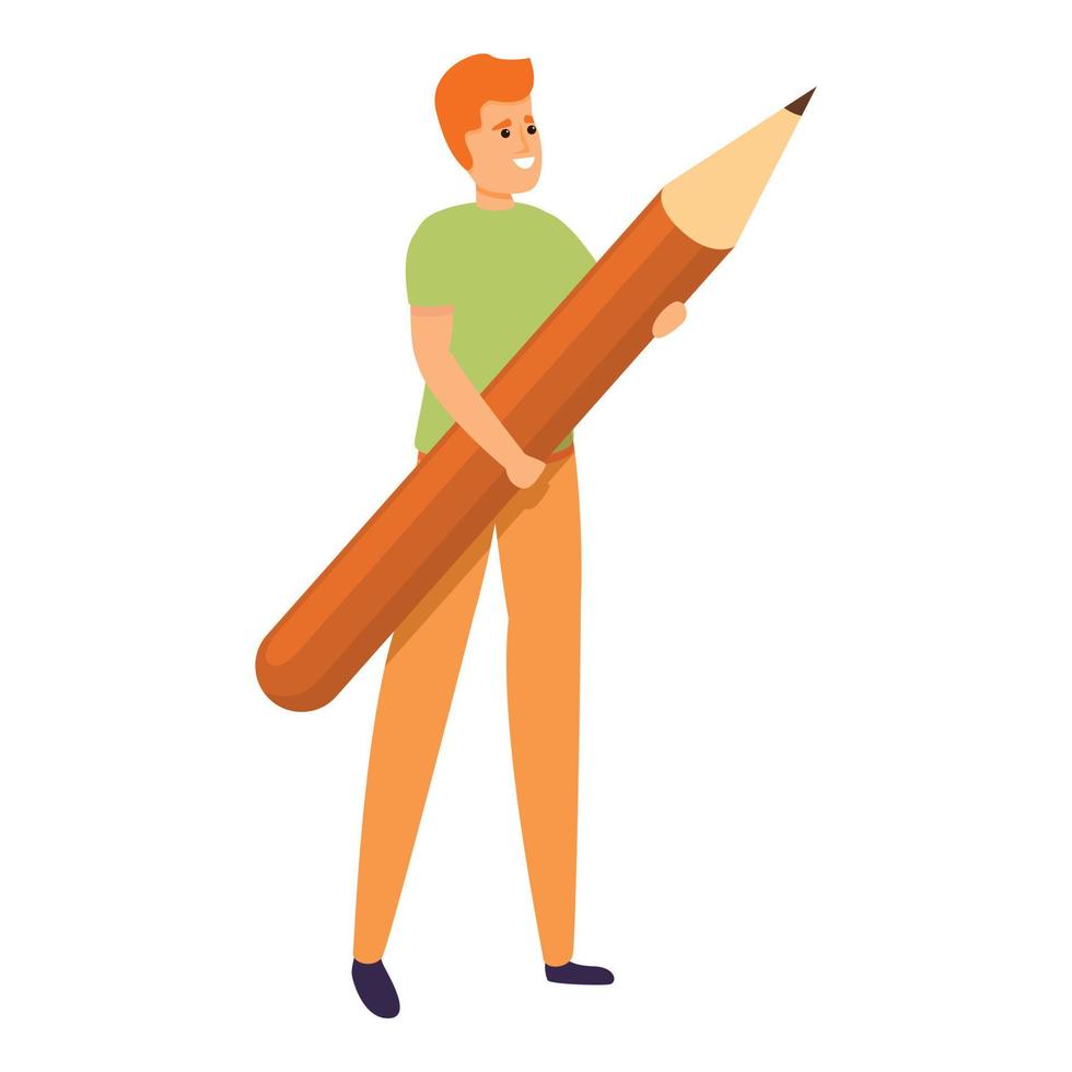Work interaction icon, cartoon style vector