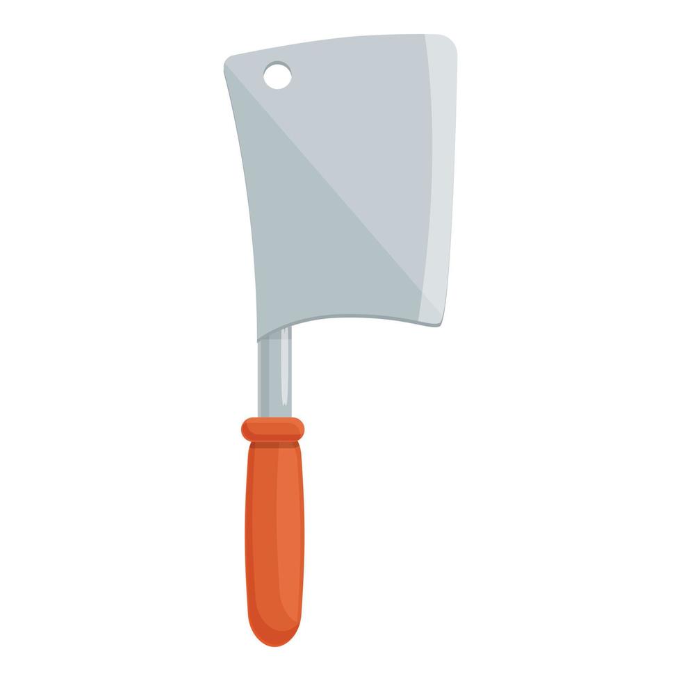 Grill knife icon, cartoon and flat style vector