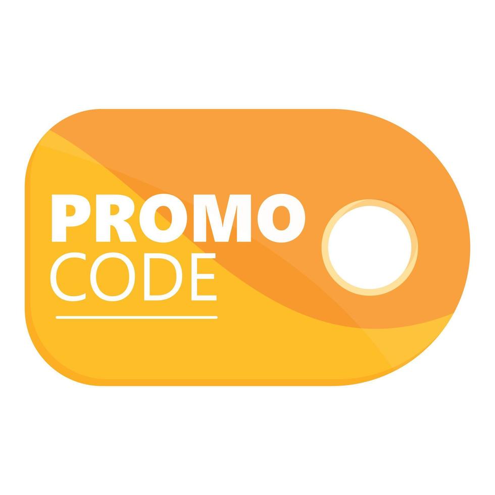 Promo code tag icon cartoon vector. Web legal vector