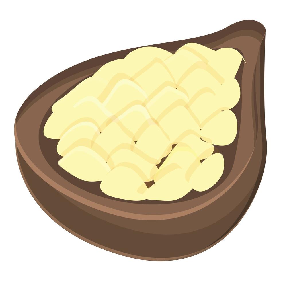Superfood baobab icon, cartoon style vector