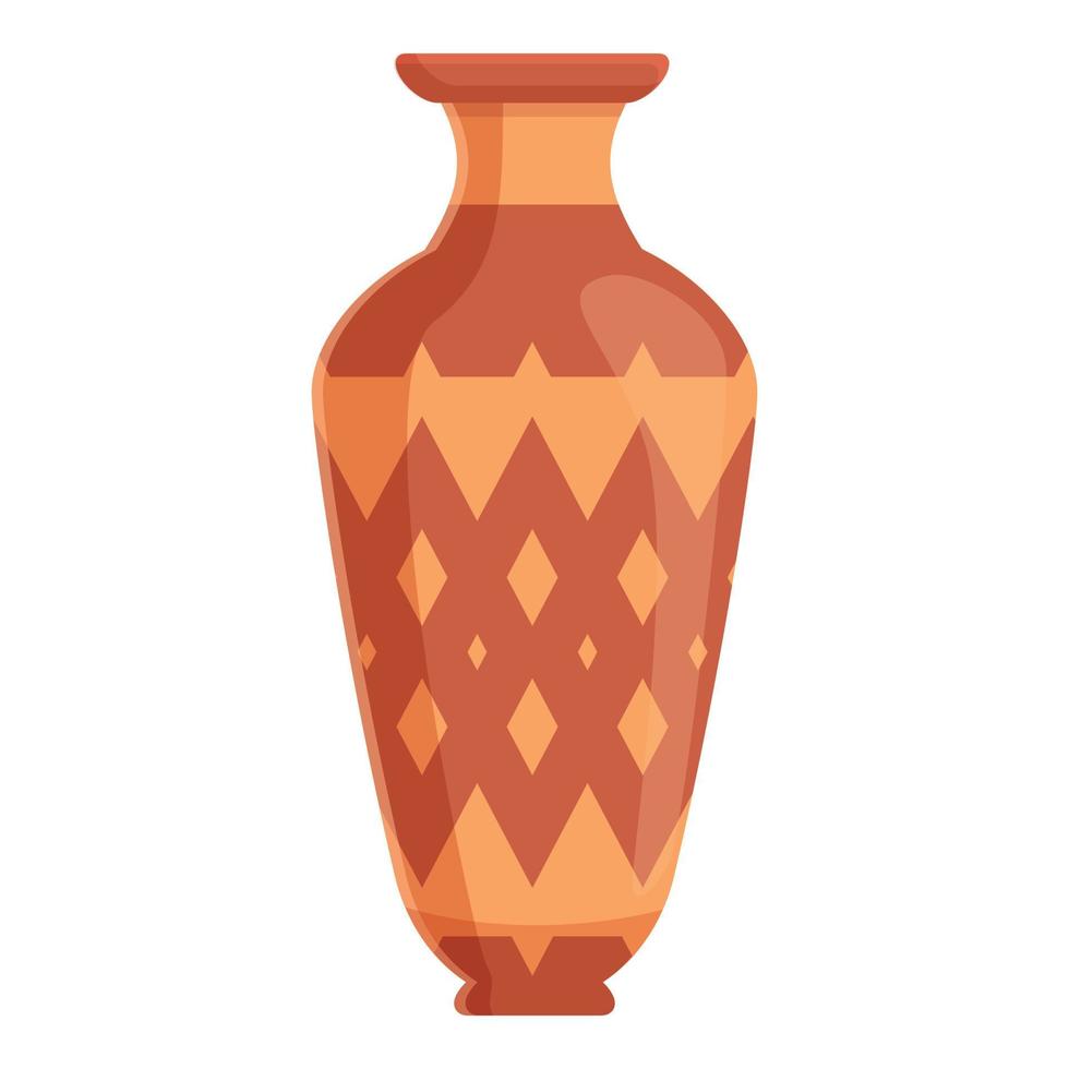 Amphora old icon, cartoon style vector