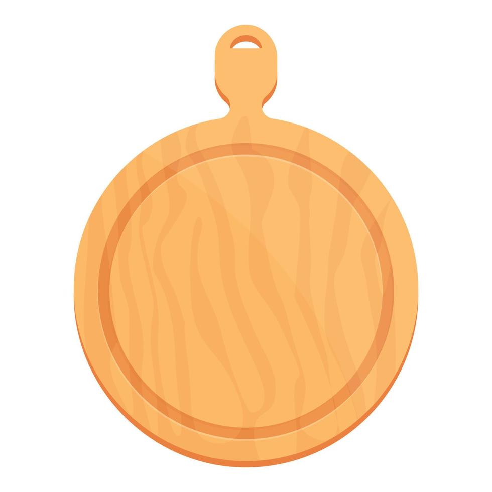 Bread board icon cartoon vector. Meat slice vector